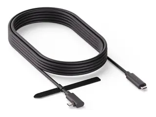 Meta Link - Hodetelefonkabel for virtuell virkelighet USB-C (hann) rettvinklet til USB-C (hann) rett - USB 3.2 Gen 1 - 3 A - 5 m - svart - for Meta Quest, Quest 2, Quest 3, Quest 3S, Quest Pro