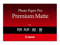 Canon Pro Premium PM-101 - Glatt matt 310 mikroner - varm hvittone - A2 (420 x 594 mm) - 210 g/m² - 20 ark fotopapir