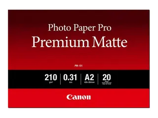 Canon Pro Premium PM-101 - Glatt matt 310 mikroner - varm hvittone - A2 (420 x 594 mm) - 210 g/m&#178; - 20 ark fotopapir