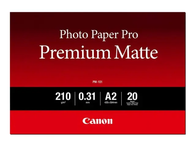 Canon Pro Premium PM-101 - Glatt matt - 310 mikroner - varm hvitto...