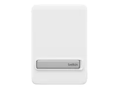 Belkin BoostCharge - Strømbank - slim, with Qi2 10000 mAh - 30 watt - Fast Charge - 2 utgangskontakter (USB-C) - på kabel: USB-C - hvit