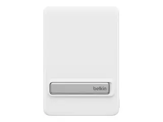 Belkin BoostCharge - Strømbank - slim, with Qi2 10000 mAh - 30 watt - Fast Charge - 2 utgangskontakter (USB-C) - på kabel: USB-C - hvit