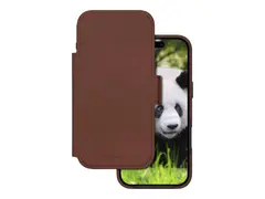dbramante1928 Lynge - Lommebok for mobiltelefon MagSafe-samsvar - helnarvet lær - mørkebrun - for Apple iPhone Air