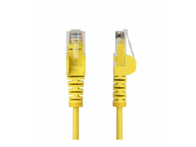 StarTech.com 50cm Yellow Slim CAT6 Ethernet Cable, Snagless, 28AWG...