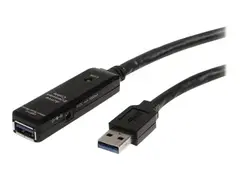 StarTech.com 16.4ft Active USB 3.0 Extension Cable with AC Power Adapter Shielded - Male to Female USB USB 3.1 Gen 1 Type A (5Gbps) Extender (USB3AAEXT5M) - USB-forlengelseskabel - USB-type A til USB-type A - 5 m