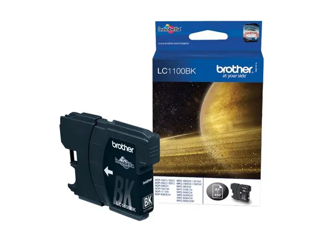 Brother LC1100BK - Svart - original - blekkpatron - for Brother DC...