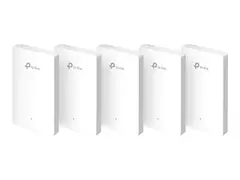 TP-Link Omada EAP615-Wall V1 - Trådløst tilgangspunkt 4 porter - 1GbE - Wi-Fi 6 - skystyring - veggmonterbar (en pakke 5)