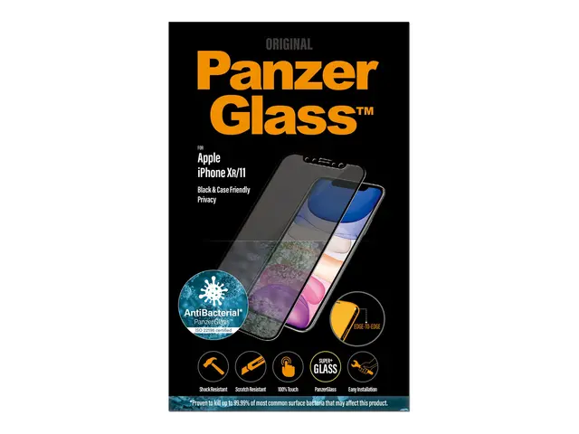 PanzerGlass - Skjermbeskyttelse for mobiltelefon glass med personv...
