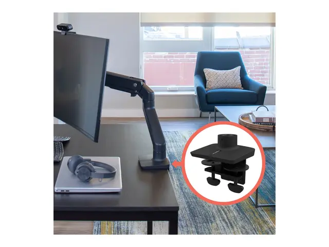 Ergotron HX - Monteringssett (bordklemfeste med base) matt svart f...
