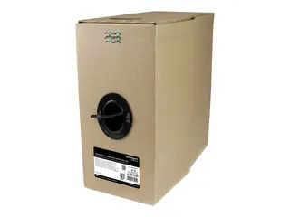 Startech 1000 ft Bulk Roll of Black CMR Cat6 Solid UTP Riser Cable Cat 6 Riser Cable - Cat.6 CMR Ethernet Cable - 23 AWG - Black (WIR6CMRBK) - Samlet kabel - 304.9 m - UTP - CAT 6 - riser, solid - svart