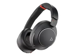Poly Voyager Surround 85 - Voyager Surround 80 series hodesett - full st&#248;rrelse - Bluetooth - tr&#229;dl&#248;s - aktiv st&#248;ydemping - USB-C via Bluetooth-adapter - svart - UC-sertifisert