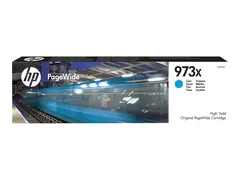 HP 973X - Høy ytelse - cyan - original - PageWide blekkpatron - for PageWide Managed P55250; PageWide Pro 452, 477, 552, 577, MFP 477