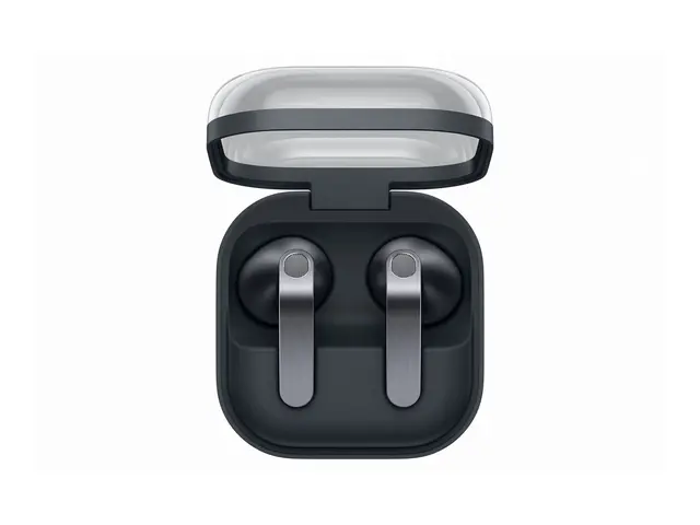Samsung Galaxy Buds4 - True wireless-hodetelefoner med mikrofon i øret - Bluetooth - aktiv støydemping - svart 