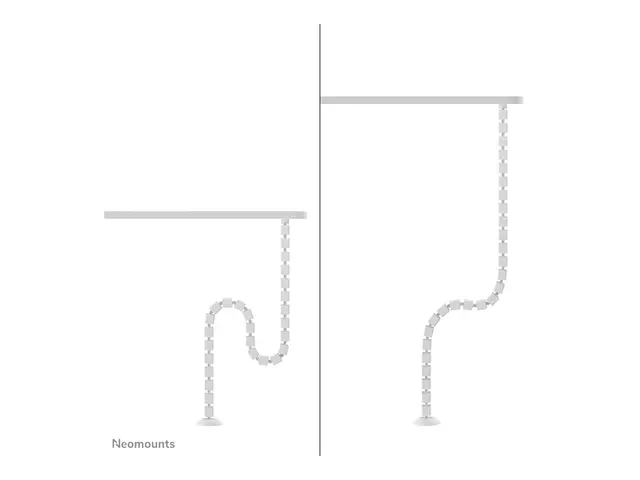 Neomounts - Kabelstyringsryggrad skruemontert, universell hvit