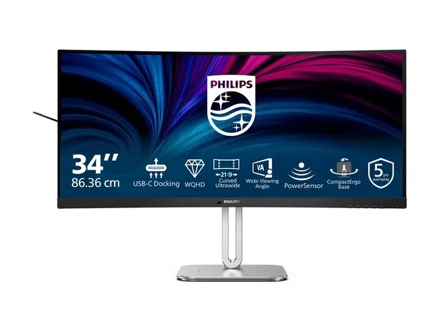 Philips 34B2U5600C - 5000 Series LED-skjerm kurvet USB 34" 3440 x ...