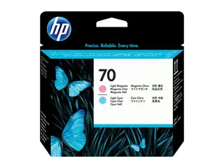 HP 70 - Lys magenta, lys cyan - skriverhode for DesignJet HD Pro MFP, T120, Z2100, Z3100, Z3100ps, Z3200, Z3200ps, Z5200, Z5400