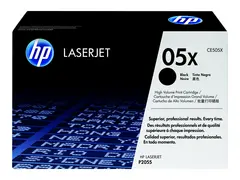 HP 05X - Høy ytelse - svart - original - LaserJet tonerpatron (CE505X) - for LaserJet P2055, P2055d, P2055dn, P2055x