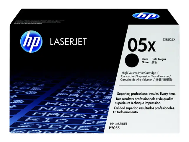 HP 05X - Høy ytelse svart original LaserJet tonerpatron (CE505X) f...