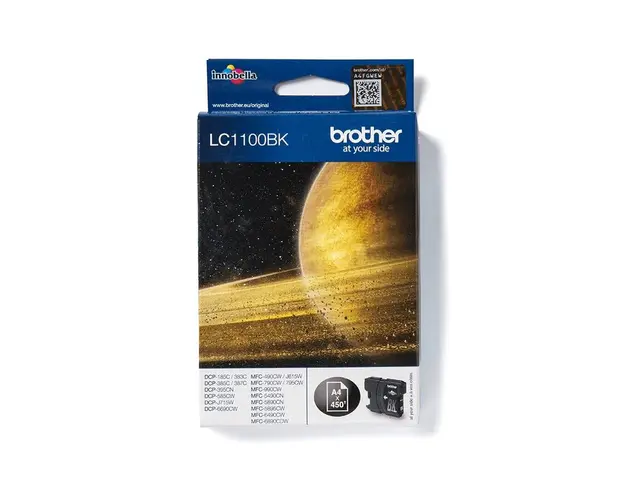 Brother LC1100BK - Svart - original - blekkpatron - for Brother DC...