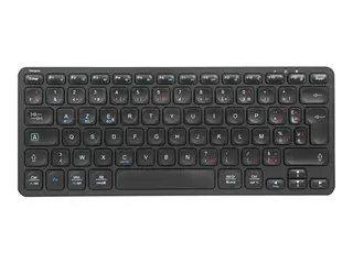 Targus - Tastatur - multi-enhet compact - bakteriedrepende middel - trådløs - Bluetooth 5.1 - Fransk - svart