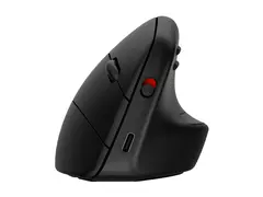 HP 925 - Vertikal mus - 6 knapper - tr&#229;dl&#248;s Bluetooth 5.3, 2.4 GHz - USB tr&#229;dl&#248;s mottaker - svart - b&#230;rekraftig emballasje
