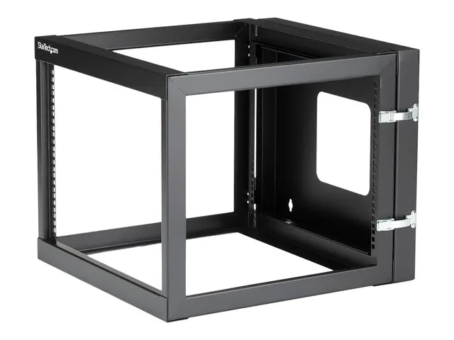 Startech "8U Hinged Open Frame Wall Mount Network Rack - 4-Post 22...