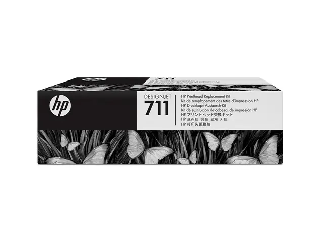 HP 711 - Svart, gul, cyan, magenta - skriverhode - for DesignJet T...