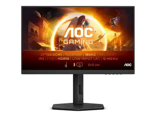 AOC Gaming 27G4X - G4 Series - LED-skjerm gaming - 27&quot; - 1920 x 1080 Full HD (1080p) @ 180 Hz - IPS - 300 cd/m&#178; - 1000:1 - HDR10 - 0.5 ms - 2xHDMI, DisplayPort - h&#248;yttalere - svart