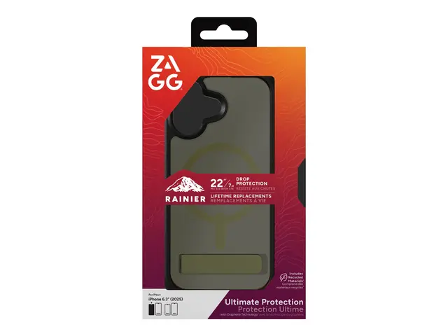ZAGG Rainier Snap - Baksidedeksel for mobiltelefon robust MagSafe-...