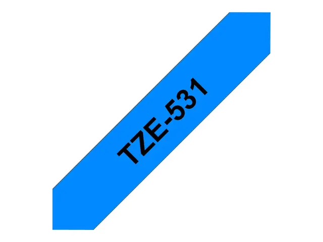 Brother TZe-531 - Sort på blått Rull (1,2 cm x 8 m) 1 kassett(er) ...