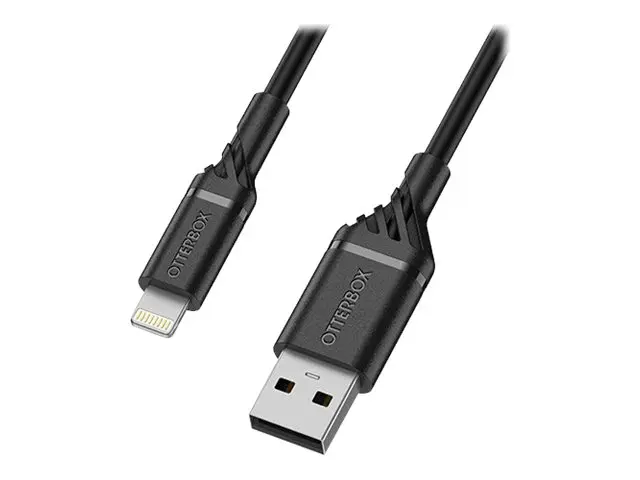 OtterBox Standard - Lightning-kabel Lightning hann til USB 1 m svart