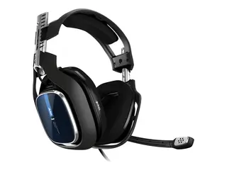 ASTRO A40 TR - For PS4 - hodesett full størrelse - kablet - 3,5 mm jakk - svart, blå