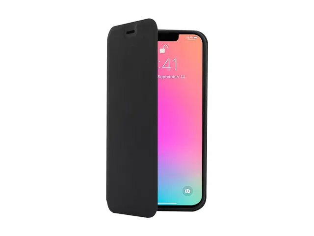 Screenor Clever - Lommebok for mobiltelefon økolær svart Apple iPh...