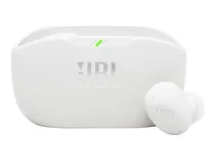 JBL Wave Buds 2 - True wireless-hodetelefoner med mikrofon i øret - Bluetooth - aktiv støydemping - hvit