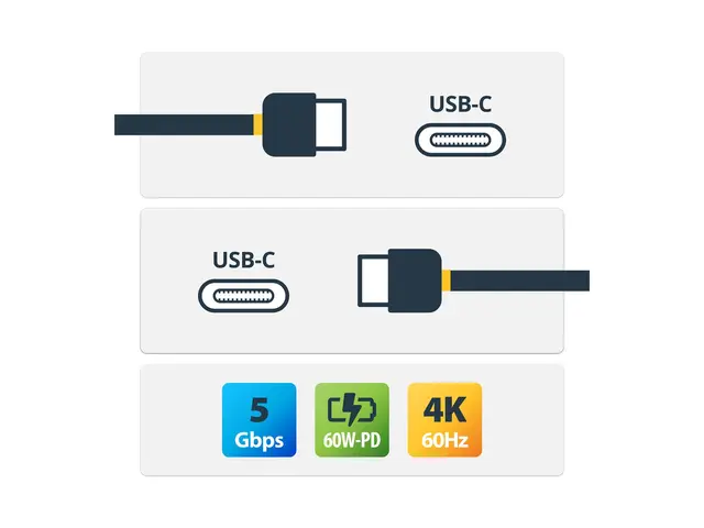 StarTech.com USB 3.1 Type C Cable - 6 ft / 2m with Power Delivery ...