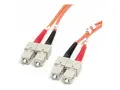 StarTech.com 1m (3.3ft) SC to SC OM1 Multimode Fiber Optic Cable, 62.5/125 Fiber Size, 10G Networks, LSZH Fiber Patch Cord nettverkskabel - 1 m - 1 m