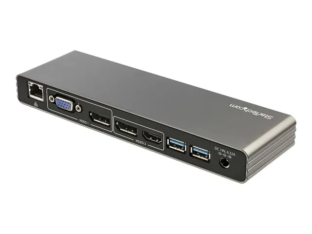 StarTech.com Thunderbolt 3 Dock, Dual 4K 60Hz Monitor TB3 Docking ...