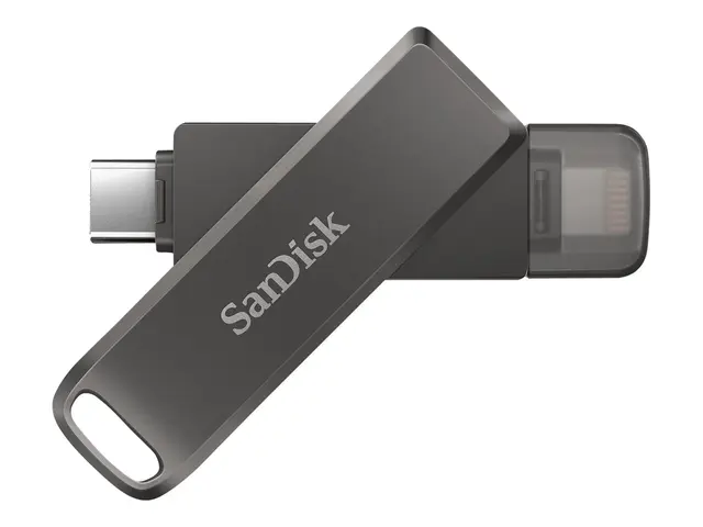 SanDisk iXpand Luxe - USB-flashstasjon - 128 GB - USB-C / Lightning
