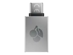 CHERRY - USB-adapter - USB-type A (hunn) til 24 pin USB-C (hann) USB 3.0 OTG - s&#248;lv