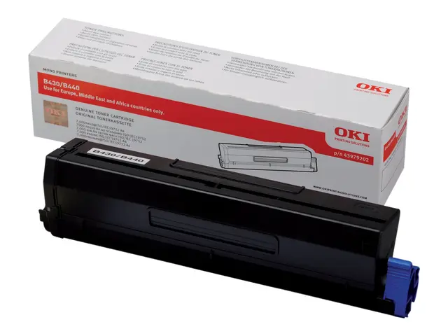 OKI - Svart - original - tonerpatron - for B430d, 430dn, 440dn; MB...