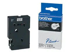 Brother - Svart, hvit - Rull (0,9 cm) 1 kassett(er) laminert teip for P-Touch PT-15, PT-20, PT-2000, PT-3000, PT-500, PT-5000, PT-6, PT-8, PT-8E