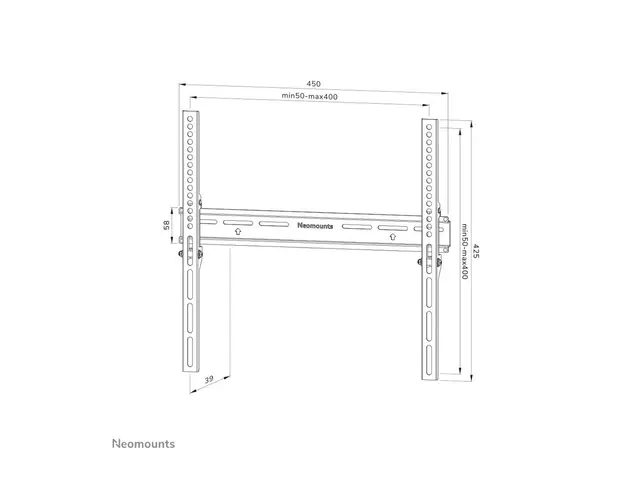 Neomounts WL30-350BL14 - Monteringssett (veggmontering) fast for f...