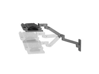 Ergotron LX Pro - Tastatur/musearm-monteringsbakke justerbar - veggmonterbar - mørk grå