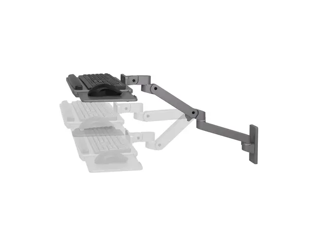 Ergotron LX Pro - Tastatur/musearm-monteringsbakke justerbar veggm...