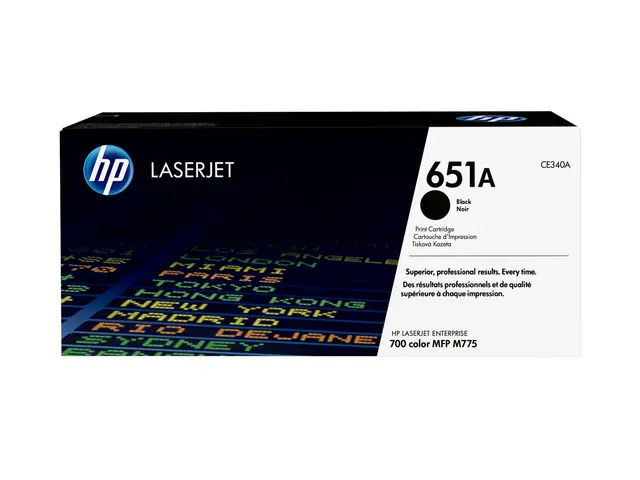 HP 651A - Svart original LaserJet tonerpatron (CE340A) for Color E...