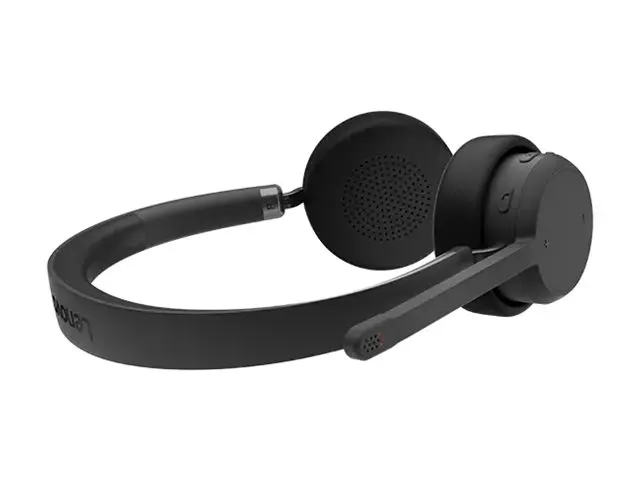 Lenovo - Hodesett on-ear trådløs svart