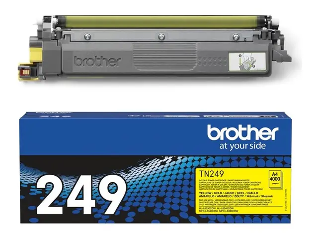 Brother TN249Y - Super High Yield gul original boks tonerpatron fo...