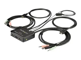 STARTECH.COM 2 Port HDMI KVM Switch with 4 Foot Built-In Cables - OS Indepen