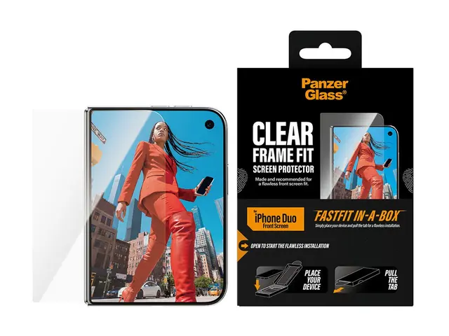 PanzerGlass® Sub Screen Protector iPhone 2026 Fold | Ultra-Wide Fit w. FASTFIT IN-A-BOX 