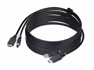 StarTech.com 10ft (3m) HDMI and USB 5Gbps KVM Cable Tastatur / video / musekabel (KVM) - HDMI, USB-type A (hann) til HDMI, USB Type B (hann) - 3 m - 4K 60Hz st&#248;tte, HDR10-st&#248;tte - svart